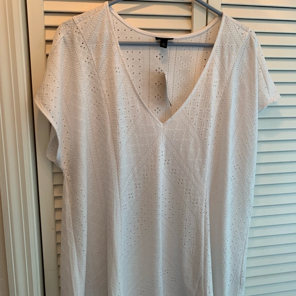 Torrid white blouse size 3